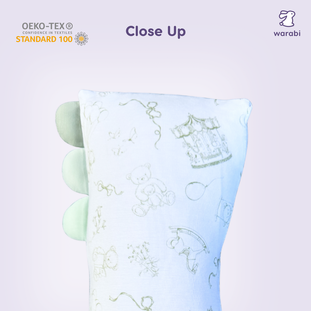 Dreamy Toile (Sage Green) Snuggle Bamboo Pillow