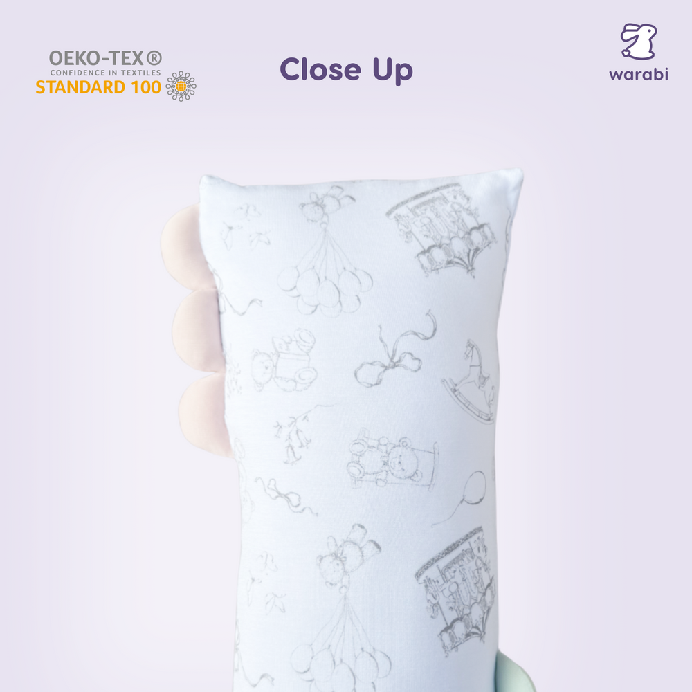 Dreamy Toile (Grey) Snuggle Bamboo Pillow