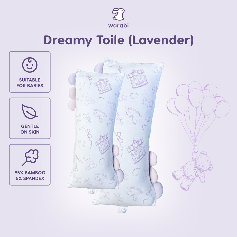Dreamy Toile (Lavender) Snuggle Bamboo Pillow