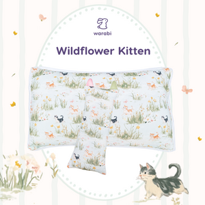 Wildflower Kitten Bamboo Snuggle Pillow