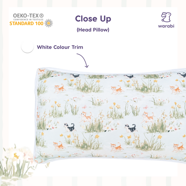 Wildflower Kitten Bamboo Snuggle Pillow