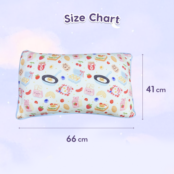 [20% OFF] BREAKFAST ADULT HEAD PILLOW + EXTRA CASE