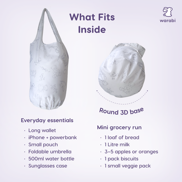 Foldable Reusable Market Tote Bag