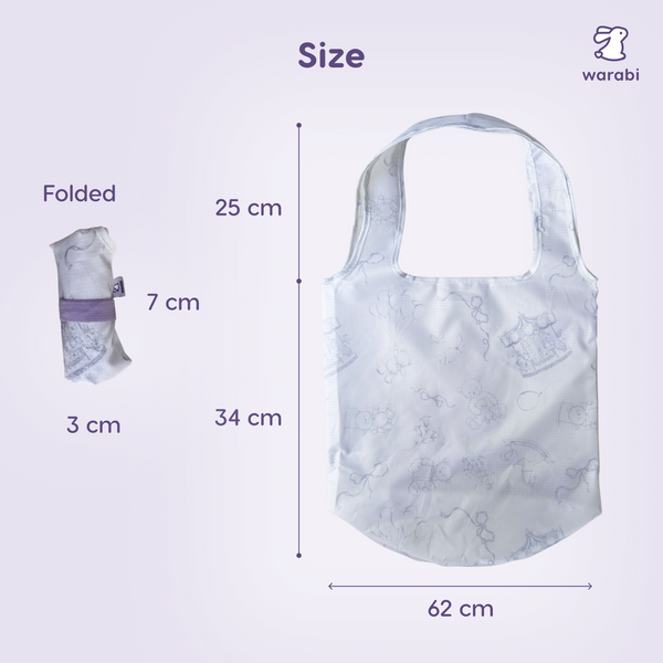 Foldable Reusable Market Tote Bag