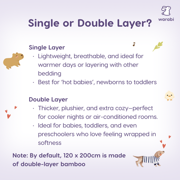 Bamboo Snuggle Blanket – Ultra-Soft, Breathable, Baby-Safe, Lightweight & Cozy for All Temperature