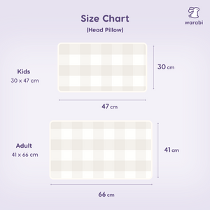 Oatmilk Check Snuggle Bamboo Pillow