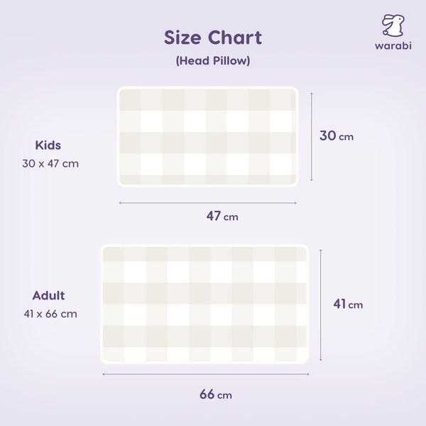 Oatmilk Check Snuggle Bamboo Pillow