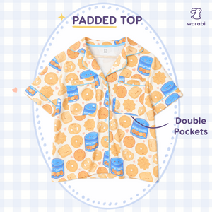 Butter Cookie Short Sleeve + Shorts Cloud PJ Set