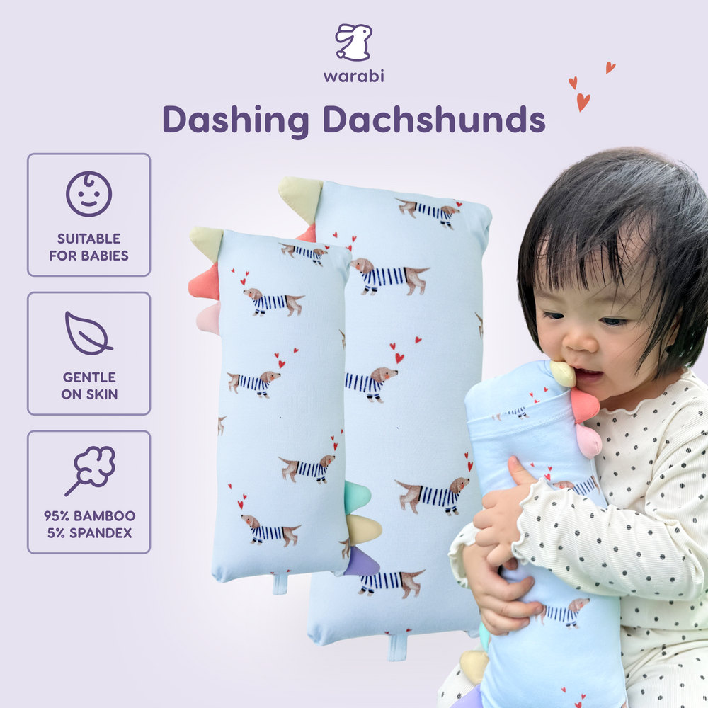 Dashing Dachshunds Snuggle Bamboo Pillow