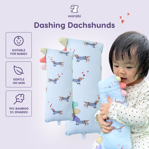Dashing Dachshunds Snuggle Bamboo Pillow