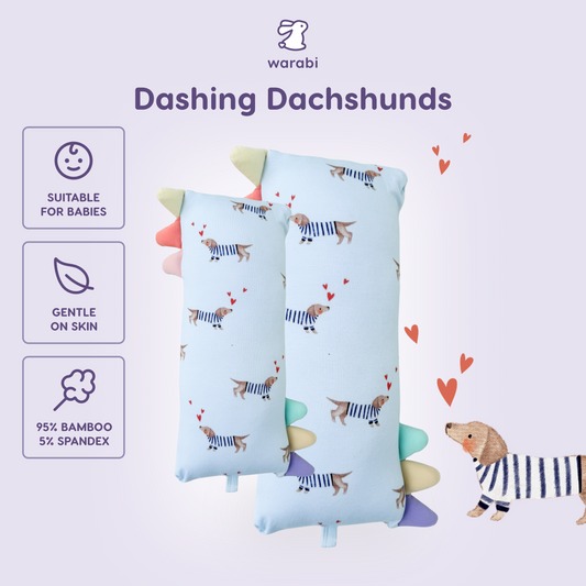 [Case Only] Dashing Dachshunds Snuggle Buddy Pillow Casing