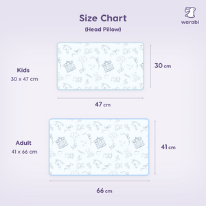 Dreamy Toile (Slate Blue) V2 Snuggle Bamboo Pillow