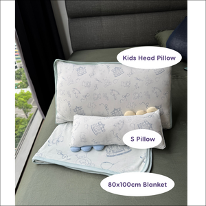 Dreamy Toile (Slate Blue) V2 Snuggle Bamboo Pillow