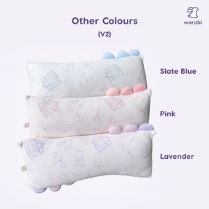 Dreamy Toile (Slate Blue) V2 Snuggle Bamboo Pillow