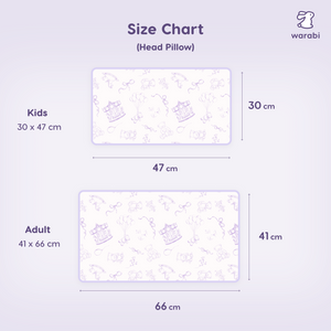 Dreamy Toile (Lavender) V2 Snuggle Bamboo Pillow