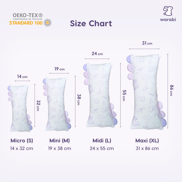 Dreamy Toile (Lavender) V2 Snuggle Bamboo Pillow