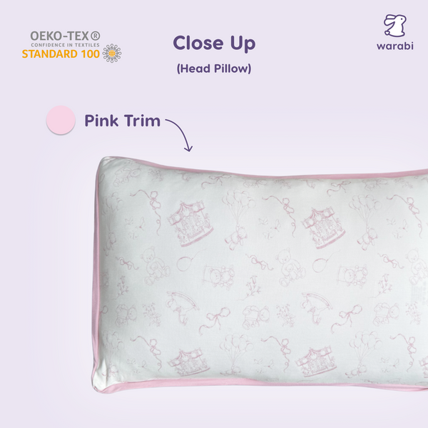 Dreamy Toile (Pink) V2 Snuggle Bamboo Pillow