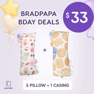 BRADPAPA BDAY 33 DEALS — S Pillow + Casing