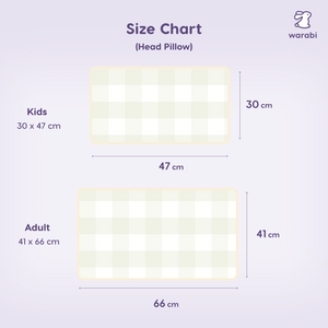 Sage Check Snuggle Bamboo Pillow