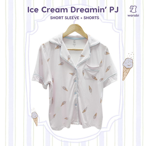 Ice Cream Dreamin' Adult PJ Short Sleeve Set