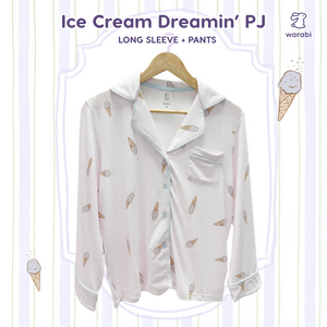 Ice Cream Dreamin' Adult Cloud PJ Long Sleeve Set