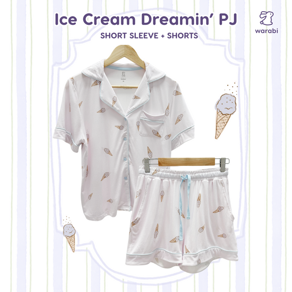 Kids Bamboo Short Sleeve + Shorts Cloud PJ Set (Multiple Designs)