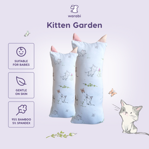 Kitten Garden Snuggle Bamboo Pillow