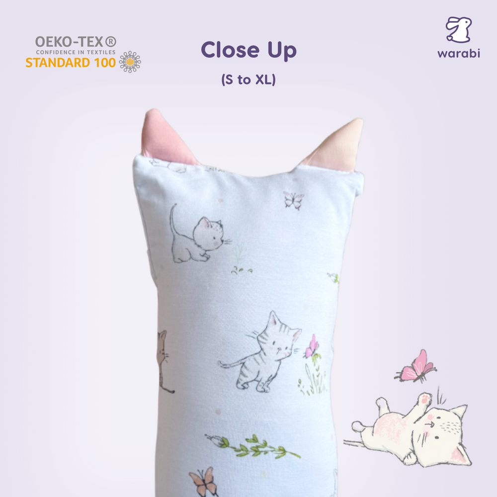 Kitten Garden Snuggle Bamboo Pillow
