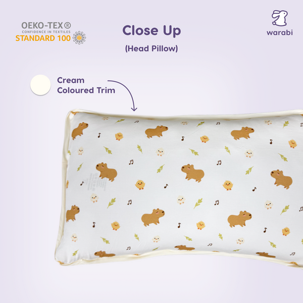 Capybara Chill Snuggle Bamboo Pillow