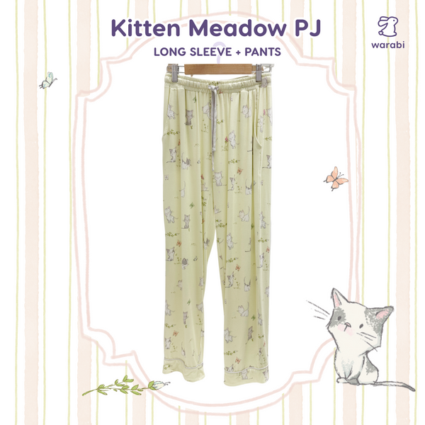 Kitten Meadow Adult Cloud PJ Long Sleeve Set