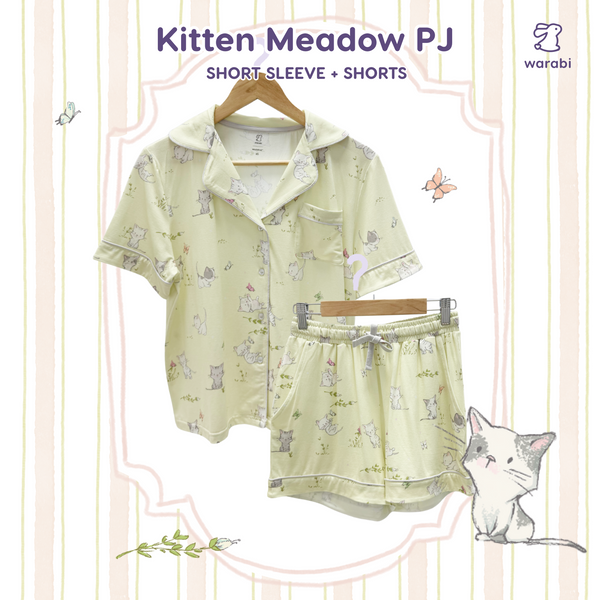 Kids Bamboo Short Sleeve + Shorts Cloud PJ Set (Multiple Designs)