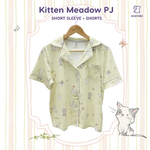 Kitten Meadow Adult Cloud PJ Short Sleeve Set