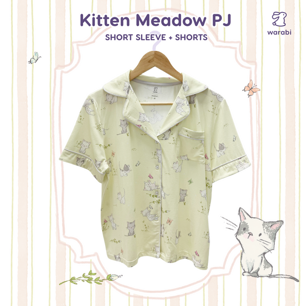 Kitten Meadow Adult Cloud PJ Short Sleeve Set