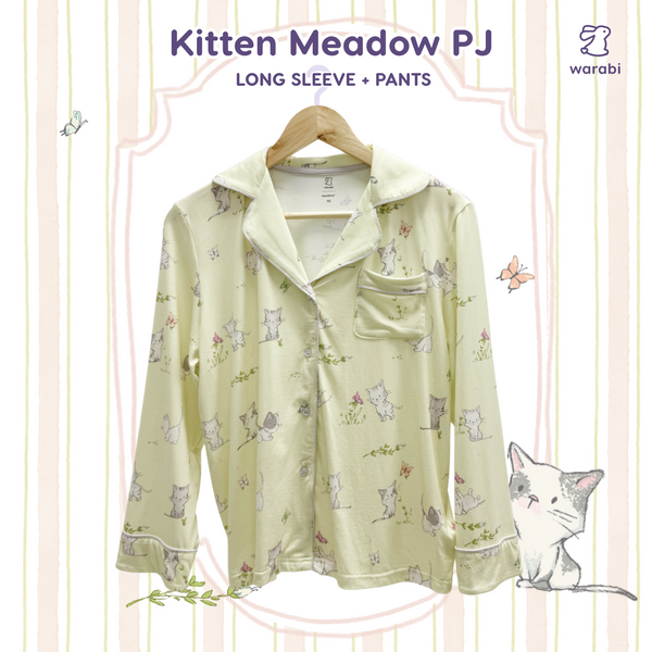 Kitten Meadow Adult Cloud PJ Long Sleeve Set