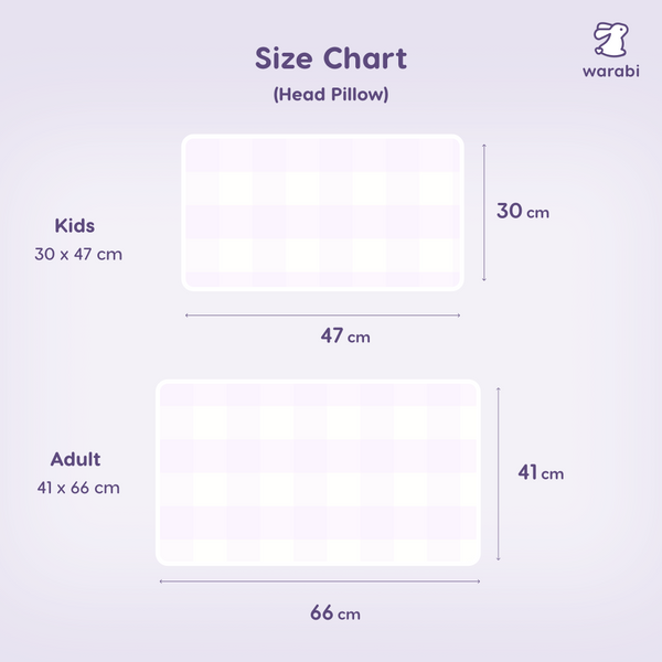 Lilac Check Tencel Snuggle Pillow