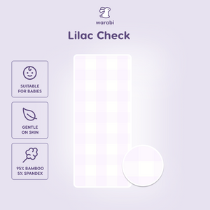 Lilac Check Tencel Snuggle Pillow