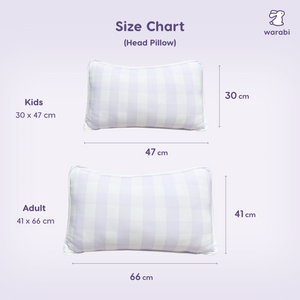 Lilac Check Tencel Snuggle Pillow