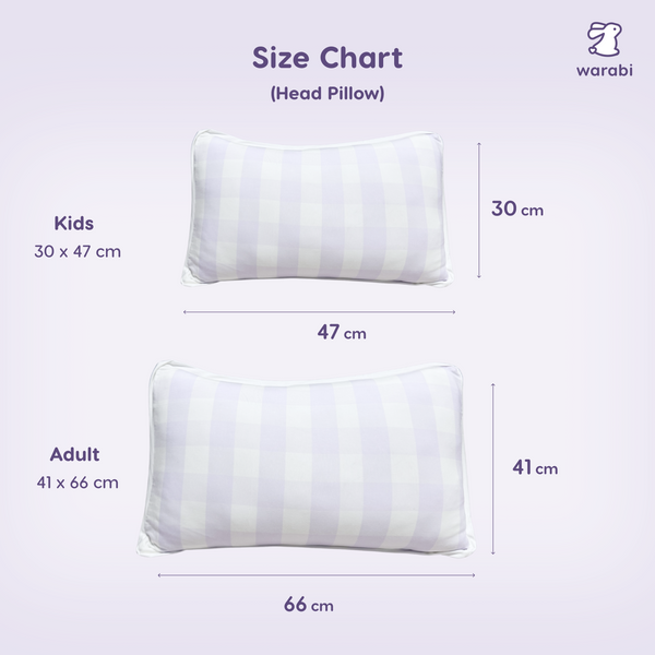 Lilac Check Tencel Snuggle Pillow