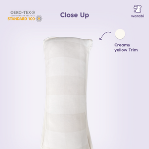 Oatmilk Check V2 Bamboo Snuggle Pillow