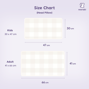 Oatmilk Check V2 Bamboo Snuggle Pillow