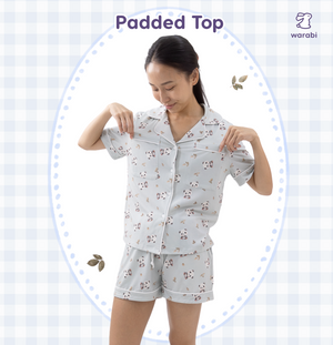 Panda Daze Cloud PJ Set – Short Sleeve Top + Shorts