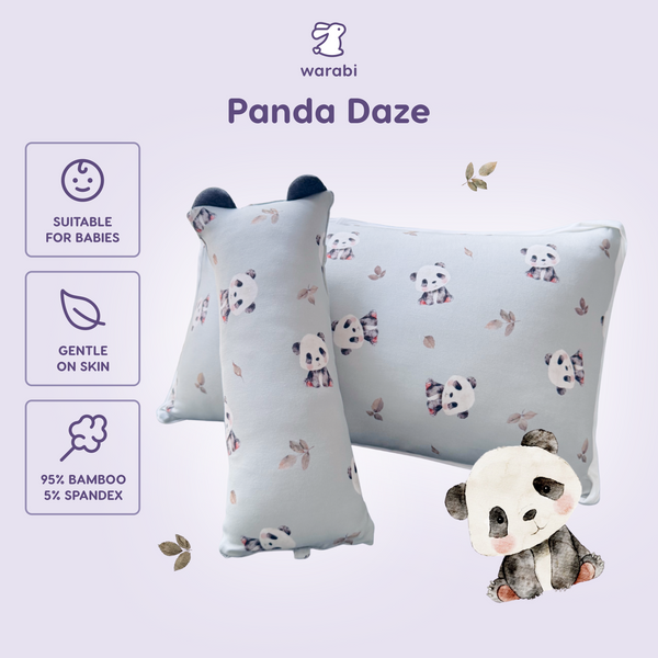 Panda Daze Snuggle Bamboo Pillow