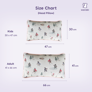 Frosty Penguin Snuggle Bamboo Pillow