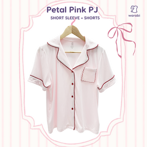 Petal Pink Adult Cloud PJ Short Sleeve Set