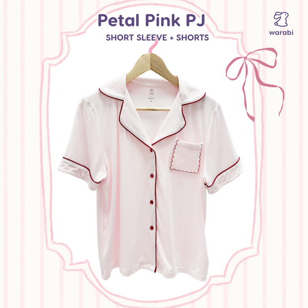 Petal Pink Adult Cloud PJ Short Sleeve Set