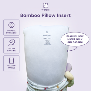 Bamboo Pillow Insert (No Pillowcase) | Soft & Fluffy, Vacuum-Packed