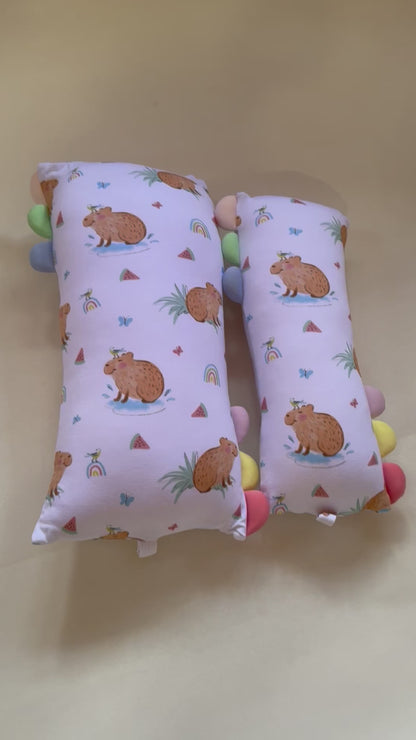 Capybara Carnival Snuggle Buddy Pillow