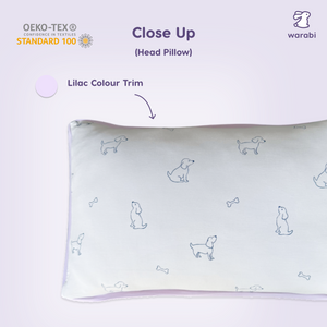 Pup Sketch Snuggle Bamboo Pillow