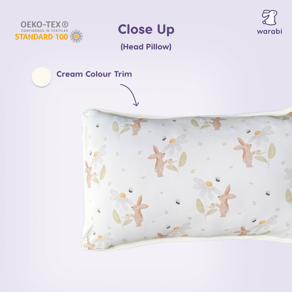 Bunny Blooms Snuggle Bamboo Pillow