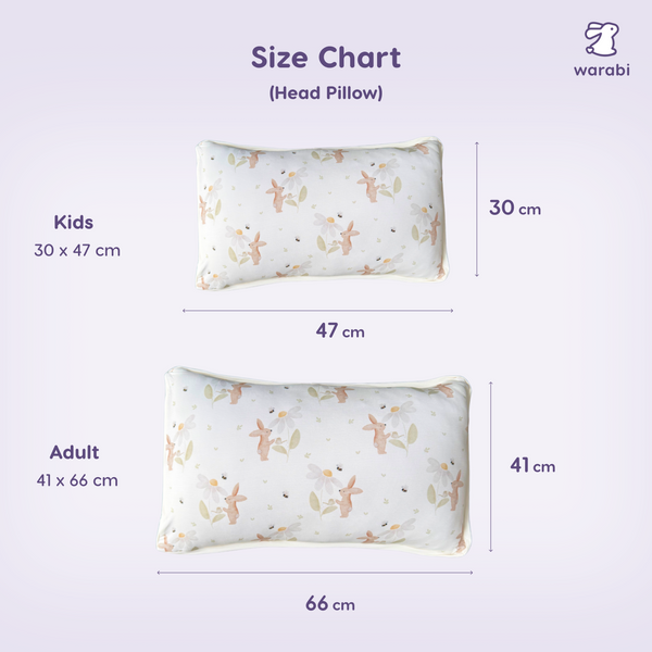 Bunny Blooms Snuggle Bamboo Pillow